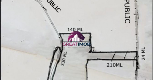 Teren 55.500 mp snagov lac