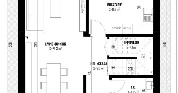 Vilă spațioasă p+1+m, granița sector6-bragadiru, la 5 minute de metrou