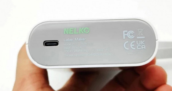 Nelko Label Maker Machine with Tape, P21 Portable Bluetooth Label Printer  203dpi
