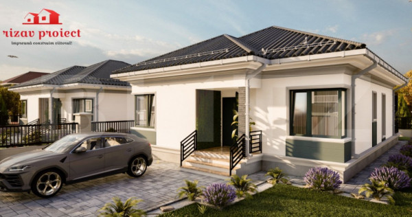 Casa la rosu de vanzare, 3 camere, 109 mp, 5 ari teren, bist