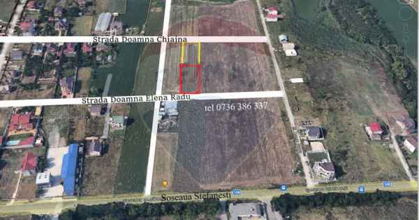 Teren intravilan, 1235 mp, afumati / planul 2 soseaua ste...