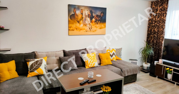 Proprietar - apartament 3 camere complet mobilat modern trapezului