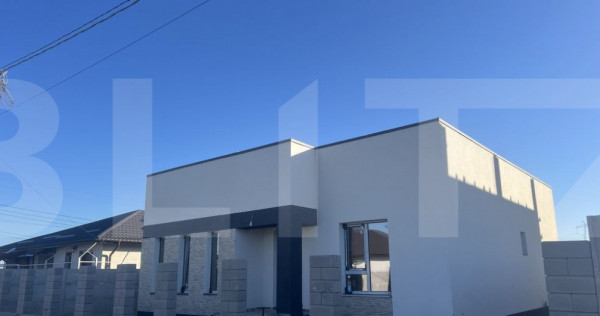 Casă nouă 3 camere + teren 274mp – zonă limitrofă berc