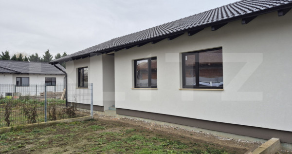 Casa cu 4 camere semifinisata, 92 mp, teren 400 mp, in veti