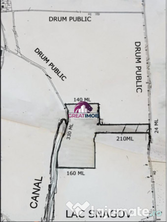Teren 55.500 mp snagov lac