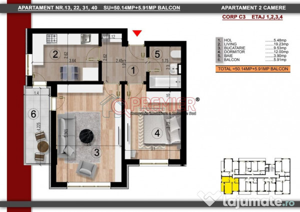 2 camere Popesti Leordeni - Metrou - Berceni