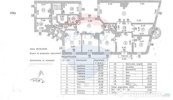 Spatiu birouri/rezidential, 3 apartamente, etaj 1+mansard...