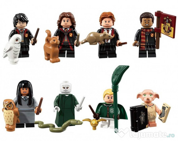 Set 8 Minifigurine Noi Tip Lego Harry Potter Cu Dobby 64 Lei
