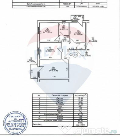 Apartament 3 camere 2 bai 2 balcoane pivnita si garaj