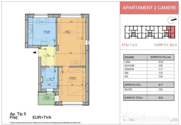 Apartament decomandat, geam la baie, langa stația STB