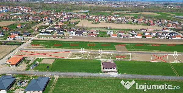 Oferta! de vanzare parcele de teren intravilan 1km>satu mare
