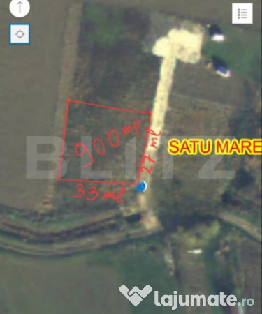 Teren extravilan, de vanzare, 900 mp zona ratu mare