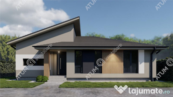 Casa individuala pe un singur nivel in sura mica sibiu