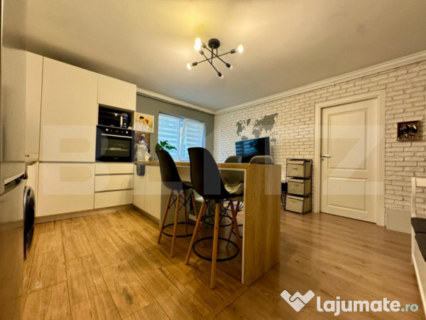 Apartament 3 camere, 64,3 mp + balcon, 2 băi | mobilat mode