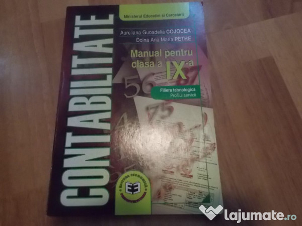 Contabilitate Manual Pentru Clasa A Ix A 35 Lei Lajumate Ro