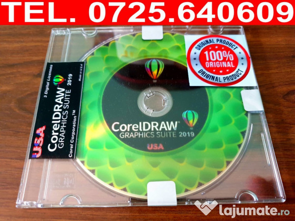 Coreldraw Graphics Suite 2019 Dvd Nou Sigilat Usa 3 Licente 400