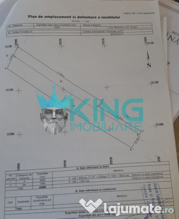 Teren | Mihailesti | 4300mp | Utilitati | Construibil | Extr