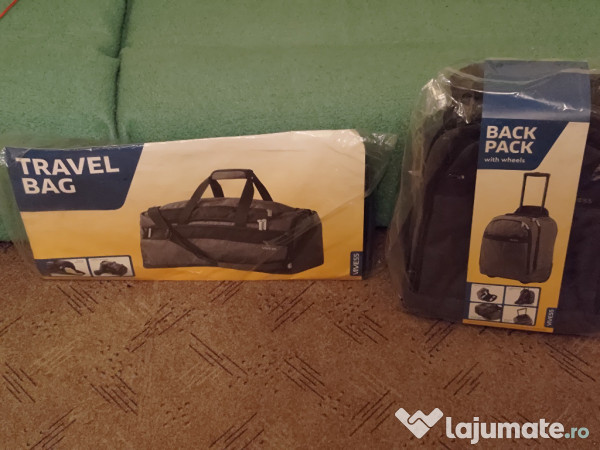 master's degree complications Trivial Rucsac cu roți (troler) și geanta de voiaj, 250 lei - Lajumate.ro