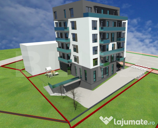 Apartament 3 camere, 2 bai, decomandat, 80 mp, imobil nou, z