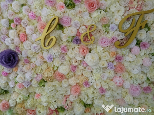 Panou Floral Photo Corner Perete Flori Hartie Handmade 125 Ron
