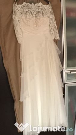 Rochie Mireasa Mătase Naturală 2000 Ron Lajumatero