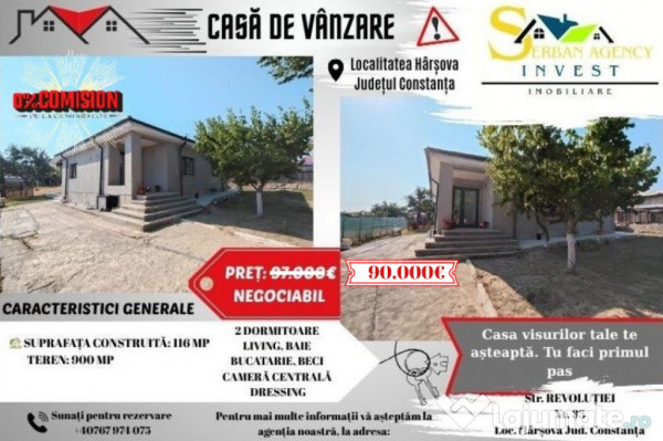 Casa de vânzare în hârșova