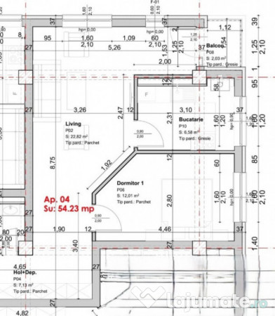 Apartament 2 camere DECOMANDAT 54 mp cartier HLINCEA - CETĂ