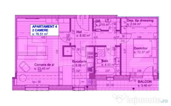 Apartament Nou, 63 mp utili, 2 camere decomandat Bloc Rezide