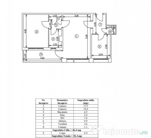 2 Camere Bloc Reabilitat Zona Gorjului