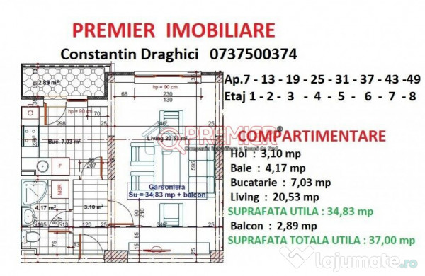 Metalurgiei - Postalionului - Garsoniera - 50459 euro