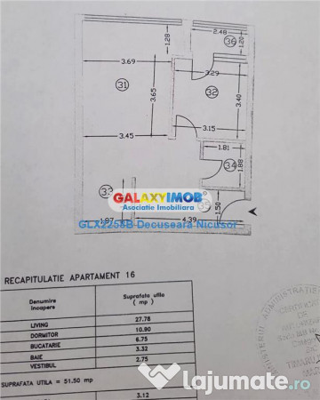 Apartament 2 camere Mobilat, Utilat in Militari Residence 63