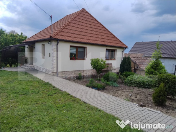 Casa in teaca cu 4 camere si 10 ari de teren