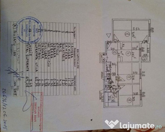 Apartament mobilat si utilat 3 camere decomandat aparatorii patriei