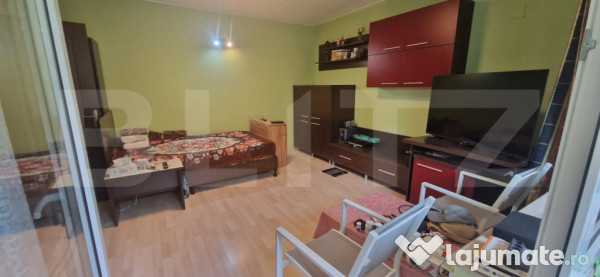 Apartament 1 cameră, parter înalt, zona liniștită, aproa
