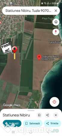Tuzla / costinesti teren de vanzare langa statiunea nibiru