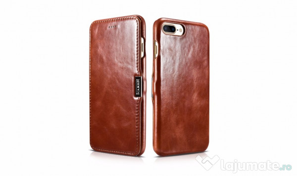 Husa Piele Naturala Vintage Icarer Iphone 7 Plus Magnetica 139 Lei Lajumate Ro